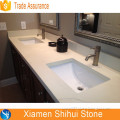 Starlight Grey Quartz Prefab Bathroom Basin Table Top Sink Countertop